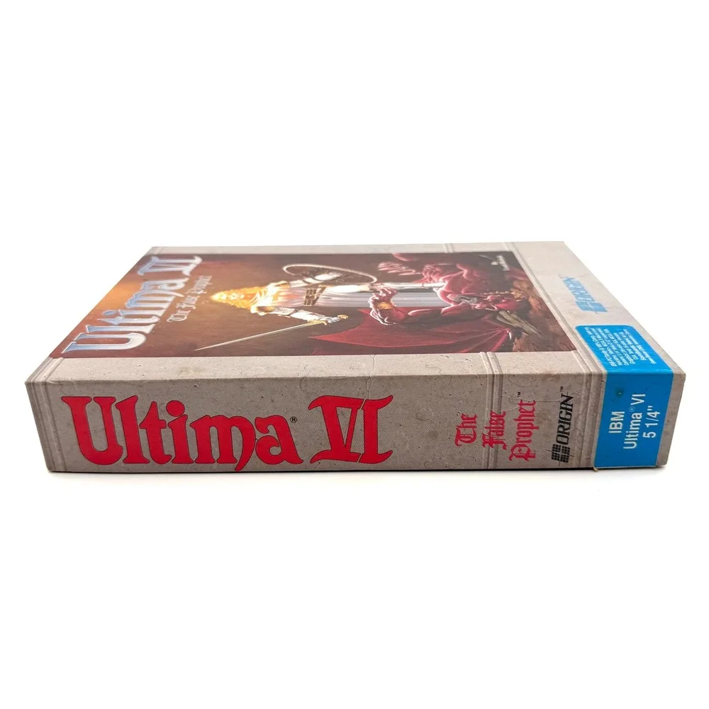 Ultima‎ VI The False Prophet PC Tandy Big Box 5.25 Floppy Cloth Map Lot